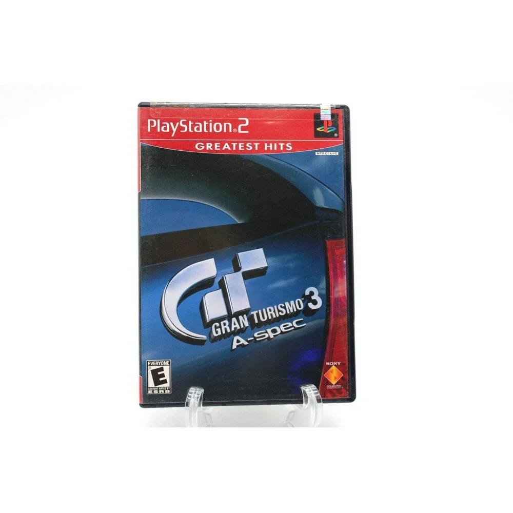 PS2 Gran Turismo 3 A-spec (Sony PlayStation 2, 2001) CIB w/ Manual Greatest‎ Hit